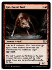 Magic the Gathering - Runebound Wolf - Innistrad: Crimson Vow - LP