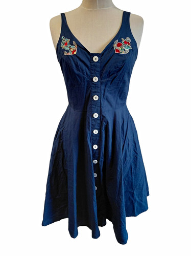 Hellbunny damen kleid anker - hellbunny,