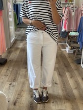 Gang Cropped Jeans O-Shape mid-waist "94IDA" Weiß verschiedene Gr. verfüg. (P1)H