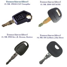 17 Baumaschinen Schlüssel