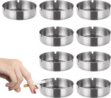 Edelstahl Aschenbecher Set 9