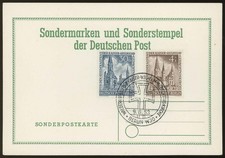 Berlin Nr. 106 + 109 Ersttagskarte / FDC  auf Sonderkarte der Deutschen Post