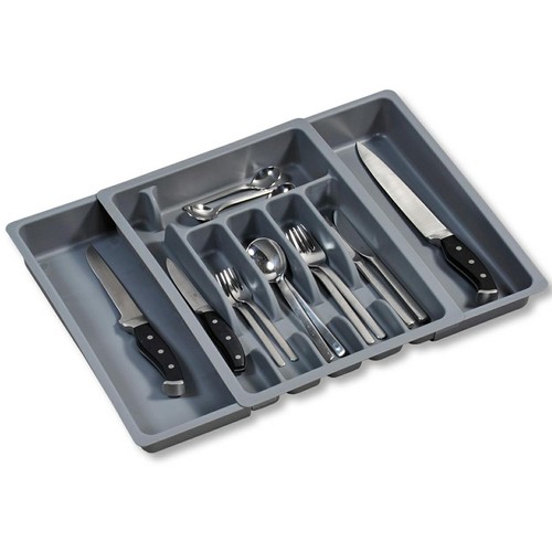 Besteckkasten grau 38x50cm