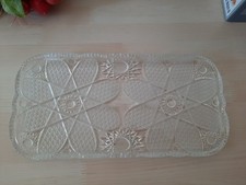 WALTHER GLAS BELLEVUE - STOLLENPLATTE KEKSPLATTE  34X17 CM - gebraucht in OVP