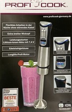 PROFI COOK Akku Stabmixer Cordless Hand Blender  7,4V  PC-SM 1237 A