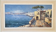 Wunderschönes Gemälde "Bei Monte Carlo"  von F.K.Thauer. Öl auf Leinwand