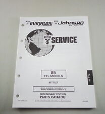 Teilekatalog OMC Evinrude Johnson Außenborder 85 TTL Models von 08/1992 
