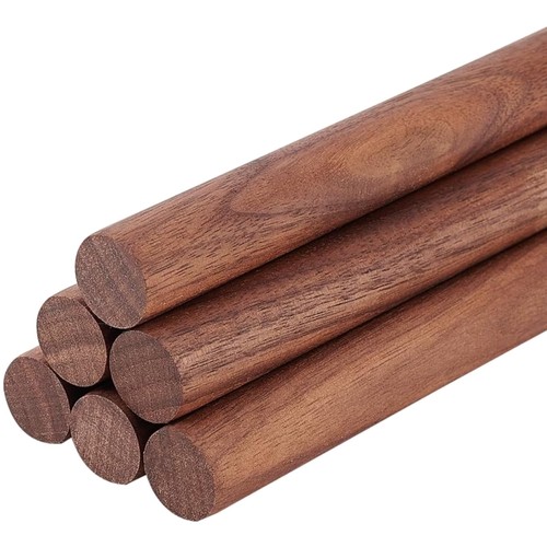 Holzstäbe rund walnuss 15cm - holzstäbe,