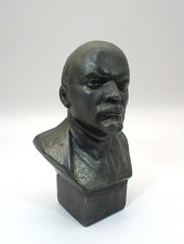 Ehrengeschenk Sowjetunion Büste aus Metall Lenin W. I. Uljanow m. Künstlersignet