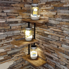 Eckregal zickzack holz - zickzack,