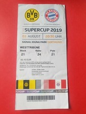 Used Ticket DFB Supercup Finale 2019 BVB Borussia Dortmund vs FC Bayern München 