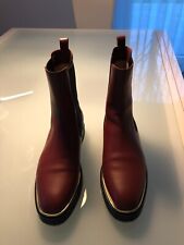 Exklusive Stiefeletten, Boots v. Bally Gr. 38, weinrot-schwarz Leder, neuwertig!