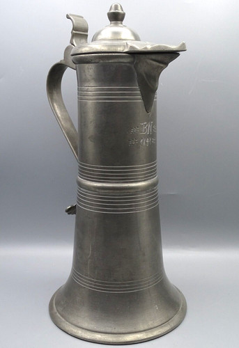 1848 großer zinnkrug - 1848:, zinnkrug/