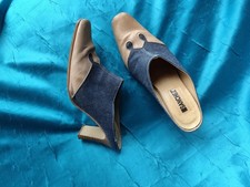 Joe Sanchez Damenschuhe Jeans mit echtem Leder Absatz 7cm Größe EU 39 Vintage