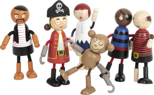 Biegepuppen piraten figuren - piraten,