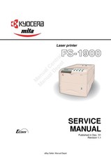 KYOCERA FS-1900 DRUCKER SERVICE WERKSTATT HANDBUCH NACHGEDRUCKT KAMM GEBUNDEN 2001
