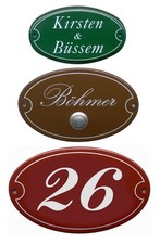 Emaille-Namensschild-10x6 bis