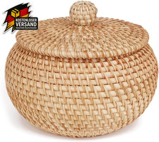 Rattan Aufbewahrungskorb mit