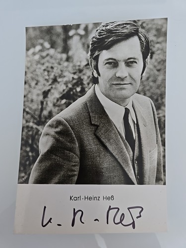 Karl heinz heß autogramm - heinz,