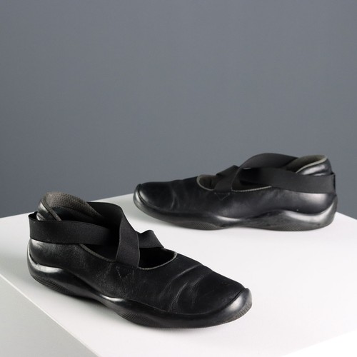 Prada schuhe schwarzes leder - schuhe,