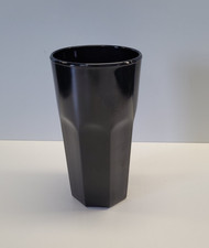 IKEA POKAL Becher schwarz Glas