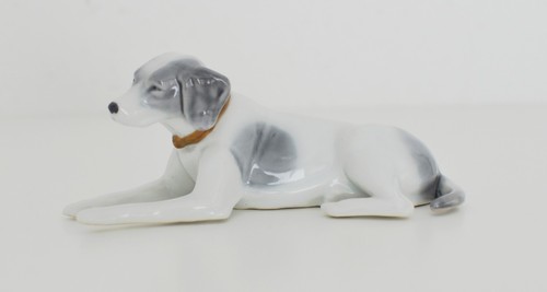 Vintage porzellan hund made - vintage, in