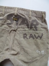 G-Star RAW ELWOOD 01 EMBRO Cord Jeans Hose, W 32 /L 32, Vintage Cordhose, KULT !