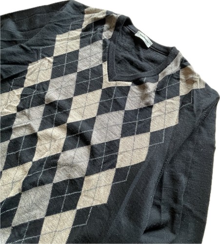 Argyle pullover neck - argyle, v-neck