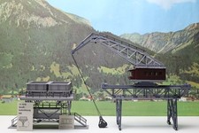 Auhagen Faller H0 Großbekohlungsanlage mit Brückenkran fertig geb. o.Ovp Nr.4673