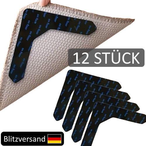 12x anti rutsch teppich - rutsch, ecken