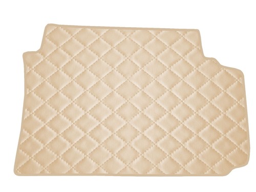 Beige gestepptes kunstleder - beige,