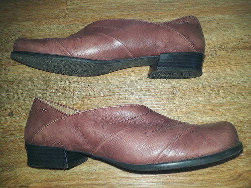 Weinrote flache schuhe gr - weinrote,