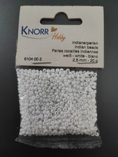 Rocailles Weiß  2,5 mm , 20