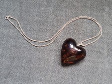 lange Kette + Herz-Anhänger -