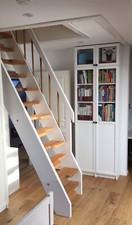 Raumspartreppe, gerade Treppe auf Maß gefertigt