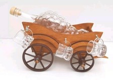 Glasflasche & 6 Schnapsgläser