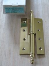 *2Stück Türbänder Messing pol. Stilband Aufschraubband Ø15mm x 140mm Aufsatzband