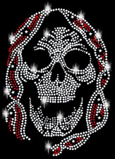 XL Strass Totenkopf Skull