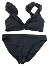 BODEN Damen Bikini Schwarz mit