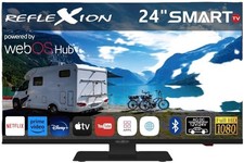 Reflexion LDDX24iBT-B Smart LED-TV mit Triple Tuner DVB-S2/C/T2 HD, DVD, 12/230V