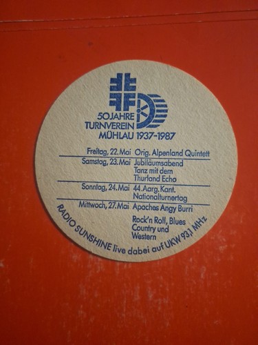 Bierdeckel 1987 mühlau - bierdeckel,