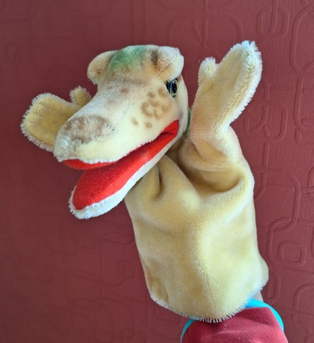 Vintage handpuppe krokodil - vintage,