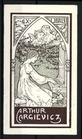 Exlibris arthur cargievicz - exlibris,
