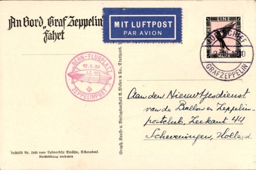 Zeppelinpost 127 graf - d-lz,