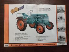 Original Kramer KL11 Schlepper - Verkaufsprospekt - Prospekt 1953