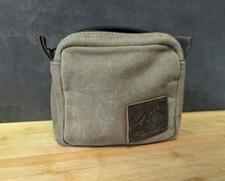 Diodrio Gürteltasche gewachstes  Segeltuch olive EDC YKK Reißverschlüsse