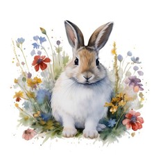 Sticker rabbit car - 2x,