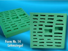Silikonform, Lehmziegel, Nr