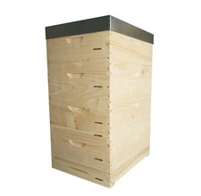 APIFORMES Langstroth 2/3-10 Waben Beute+30 Rähmchen+Abspergitter+Blechdach 