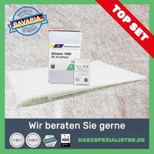 SET Acryl Laminierharz SKresin 1680 1 kg + 1m² GFK Poolbau Laminieren Reparieren